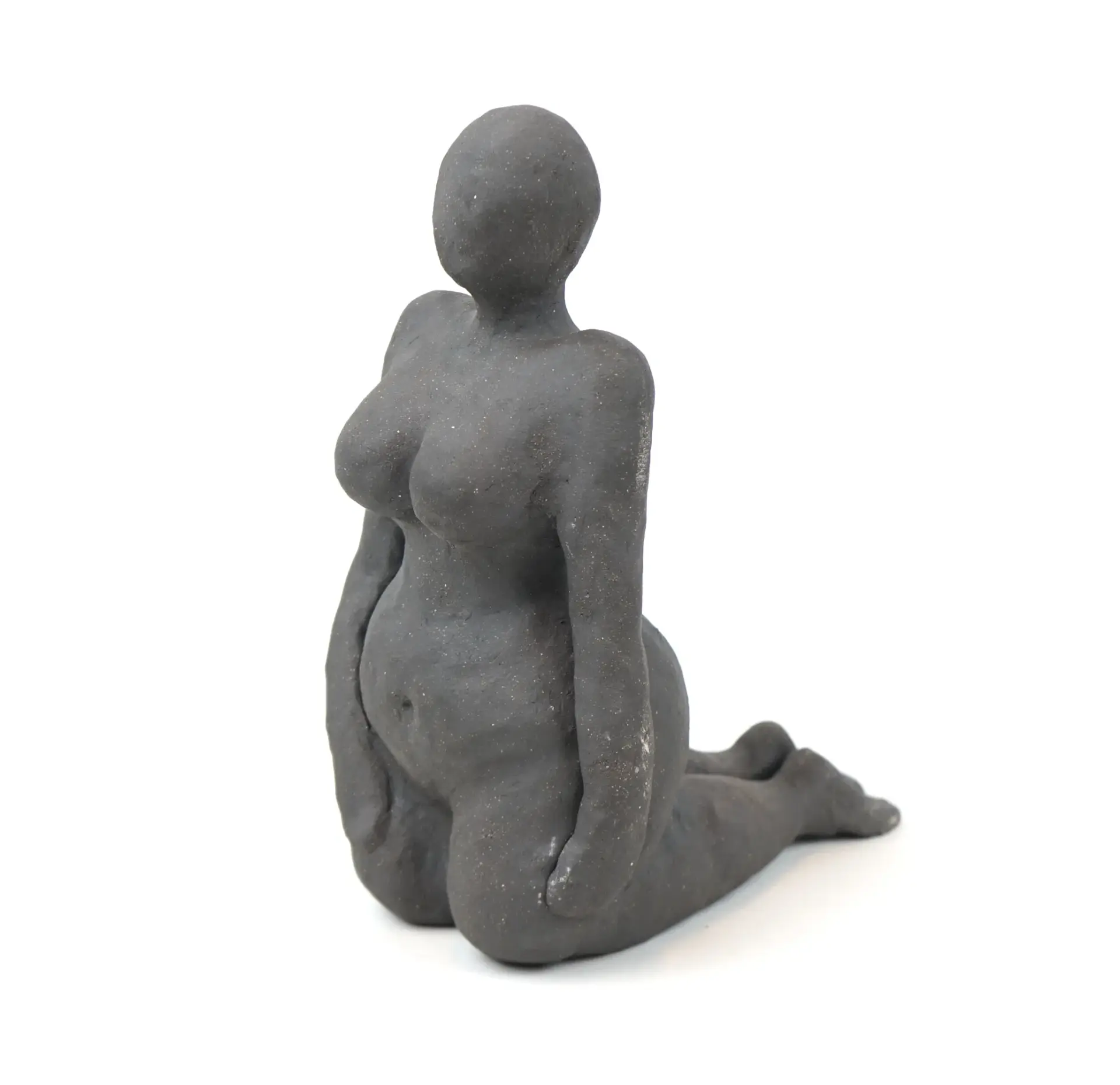 Artista non identificato, scultura, ceramica, monogramma firmato.