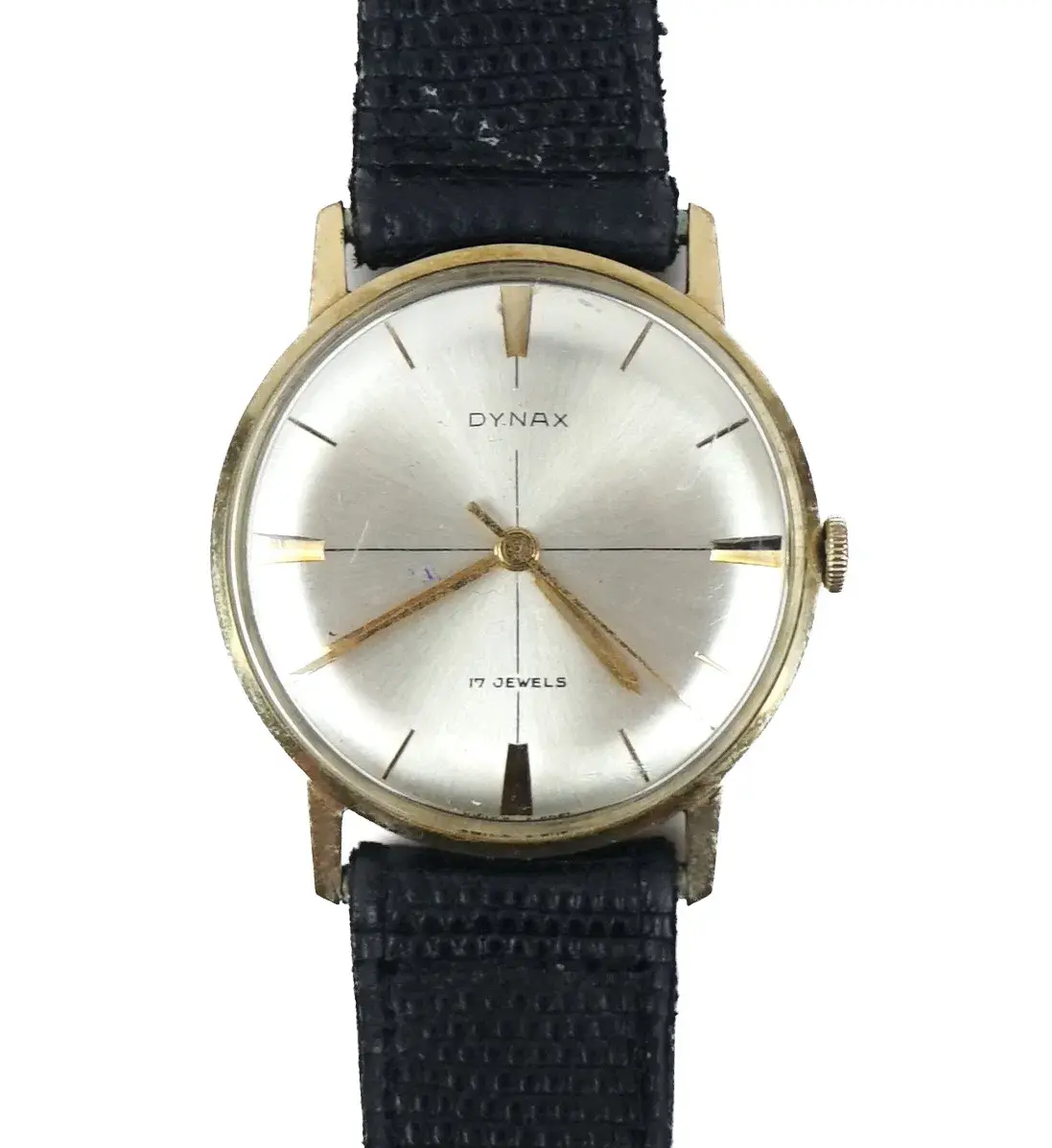 Dynax, orologio da polso, oro 14K, manuale, anni '50/60.