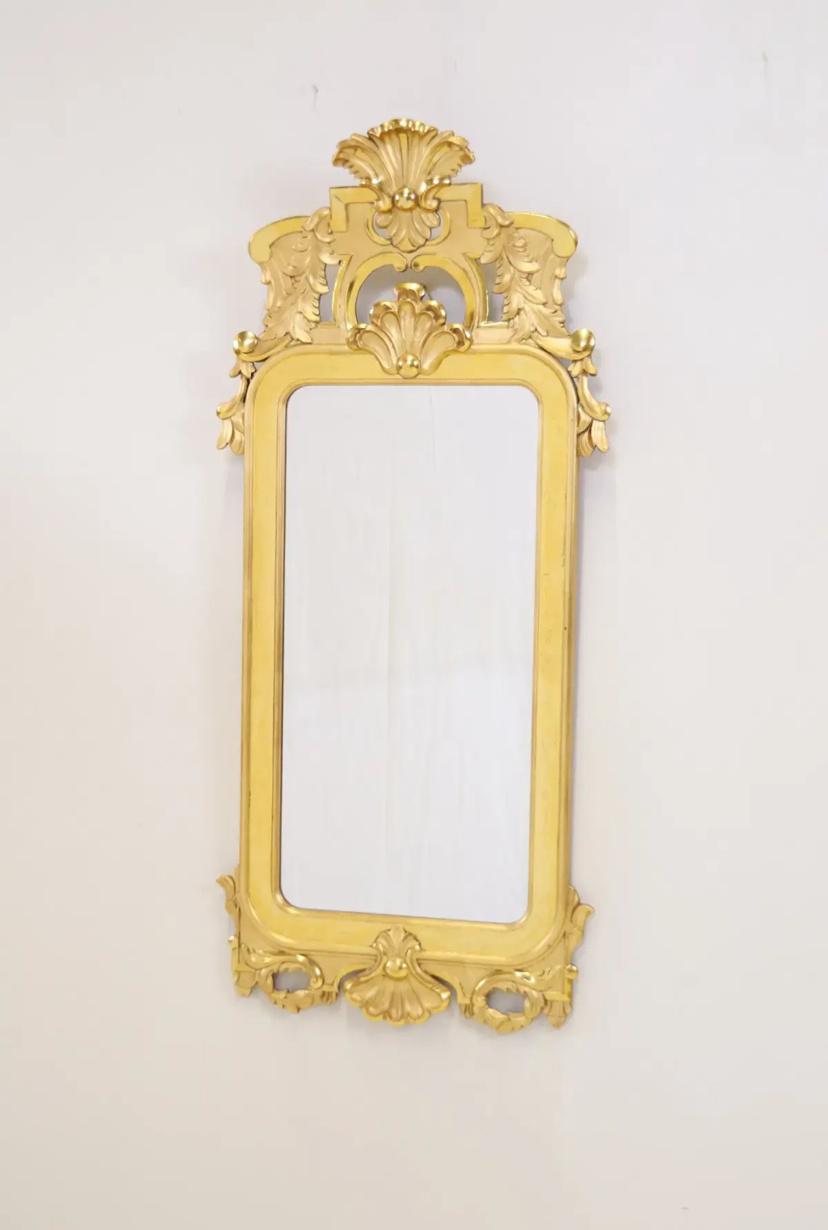 Specchio, cornice dorata, stile rococò, "Specchio dell'Eden", Gustafs.