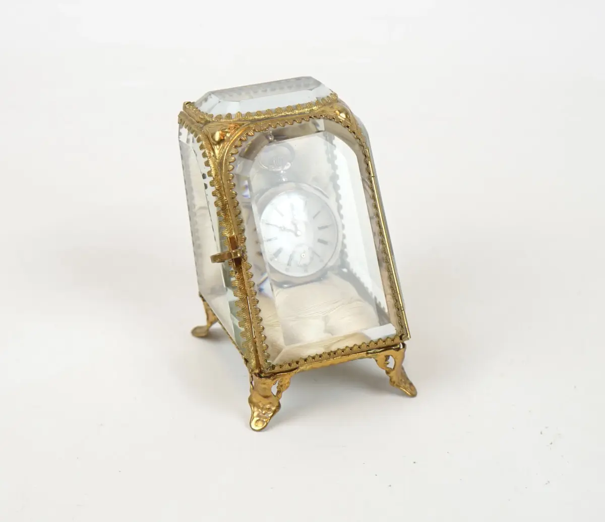 Orologio da tasca, donna, argento 800, con pelle d'orologio, Galonnié.