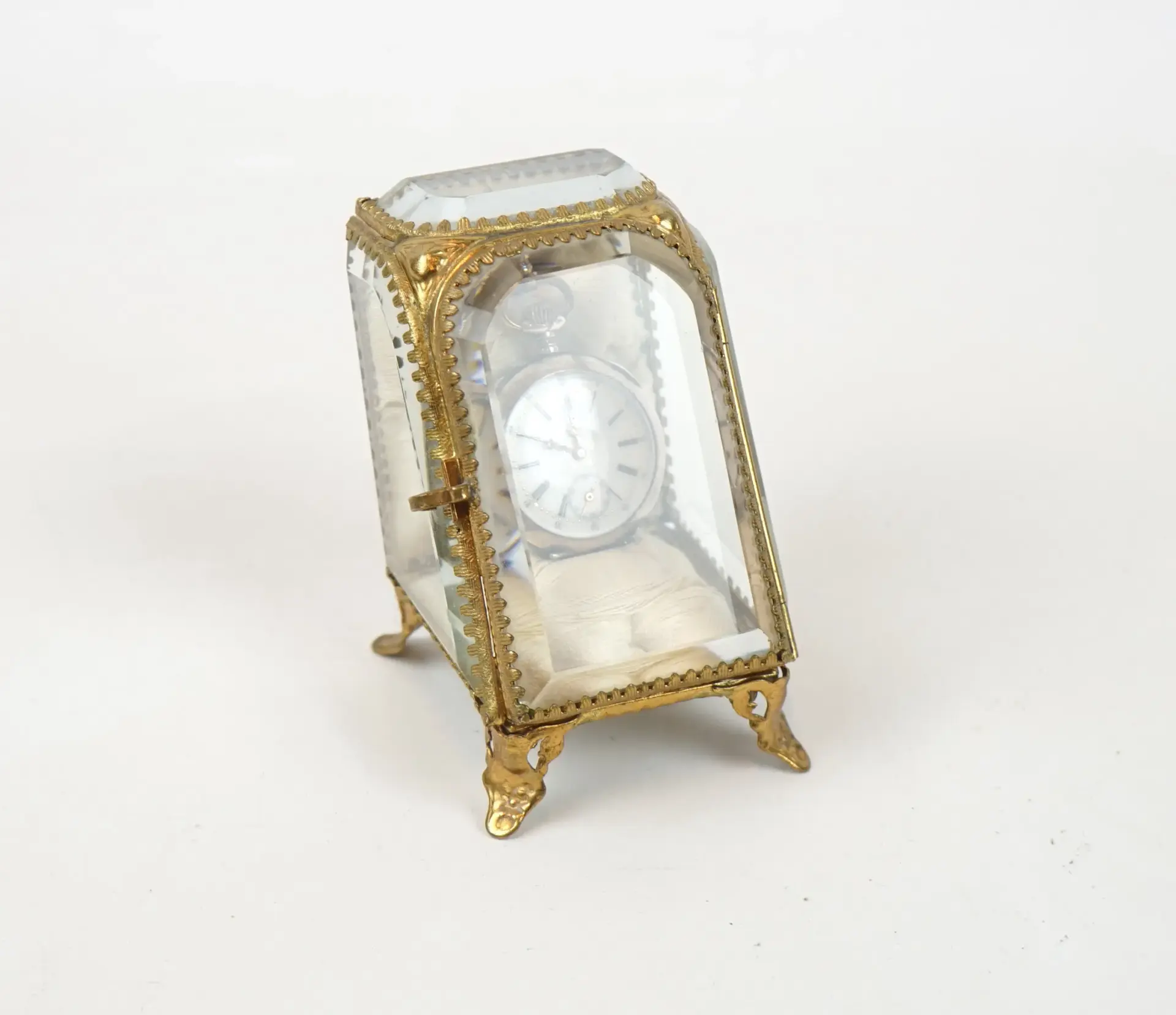 Orologio da tasca, donna, argento 800, con pelle d'orologio, Galonnié.