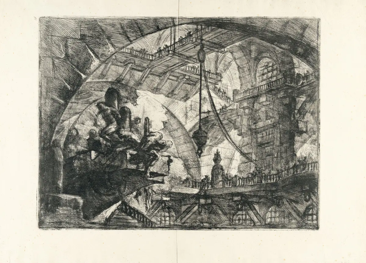 Prisoners on a Projecting Platform, from: Carceri d'Invenzione Giovanni