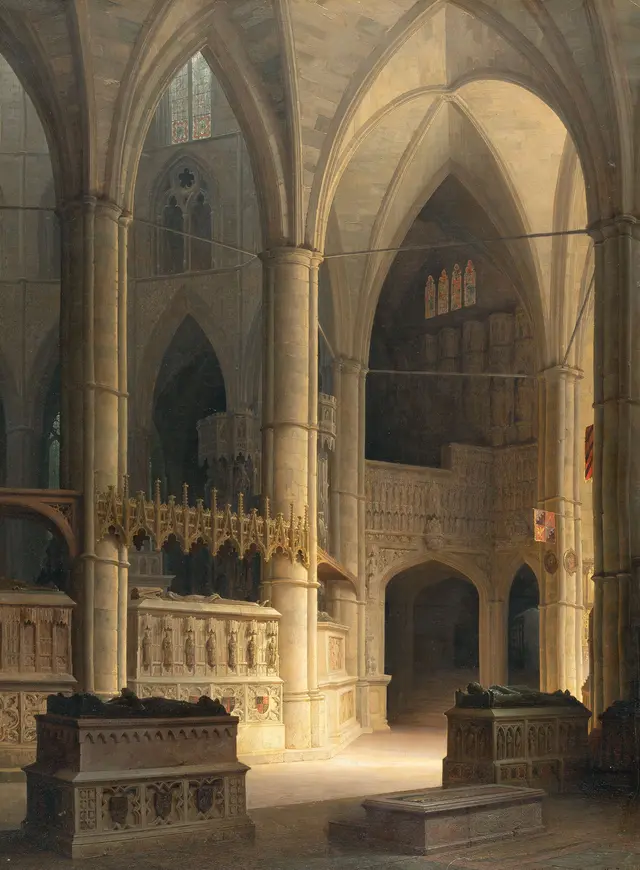 Interior of Westminster Abbey Max Emanuel Ainmiller