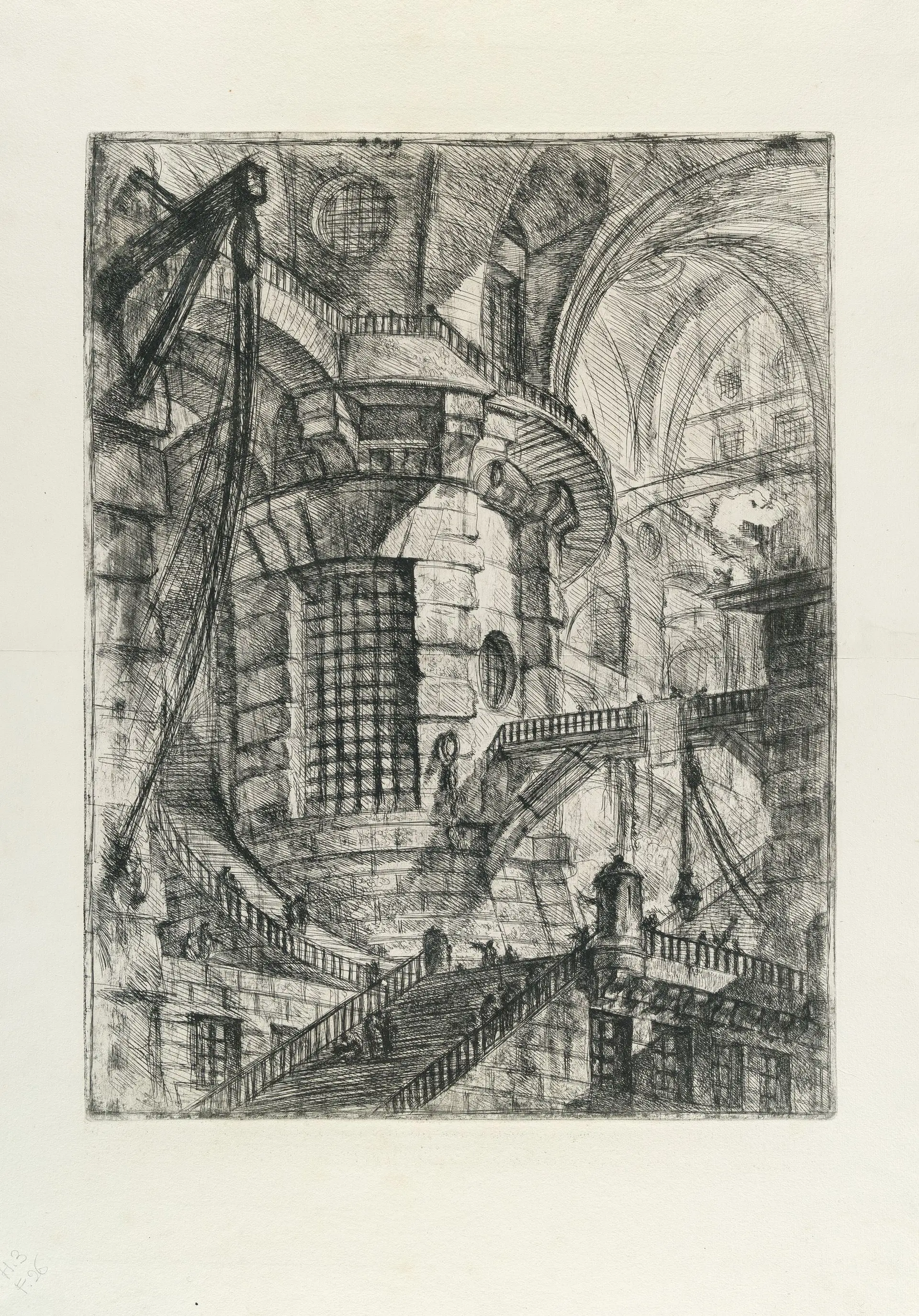 The Round Tower, from: Carceri d'Invenzione Giovanni Battista Piranesi