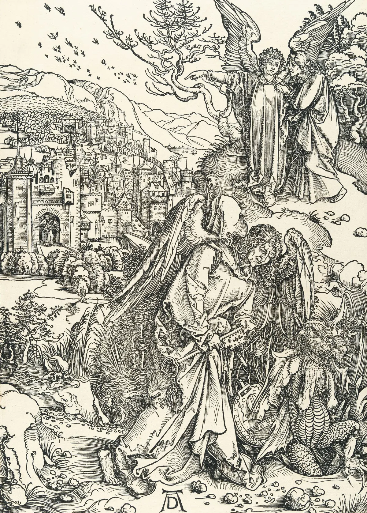 The Angel with the Key to the Bottomless Pit, from: The Apocalypse