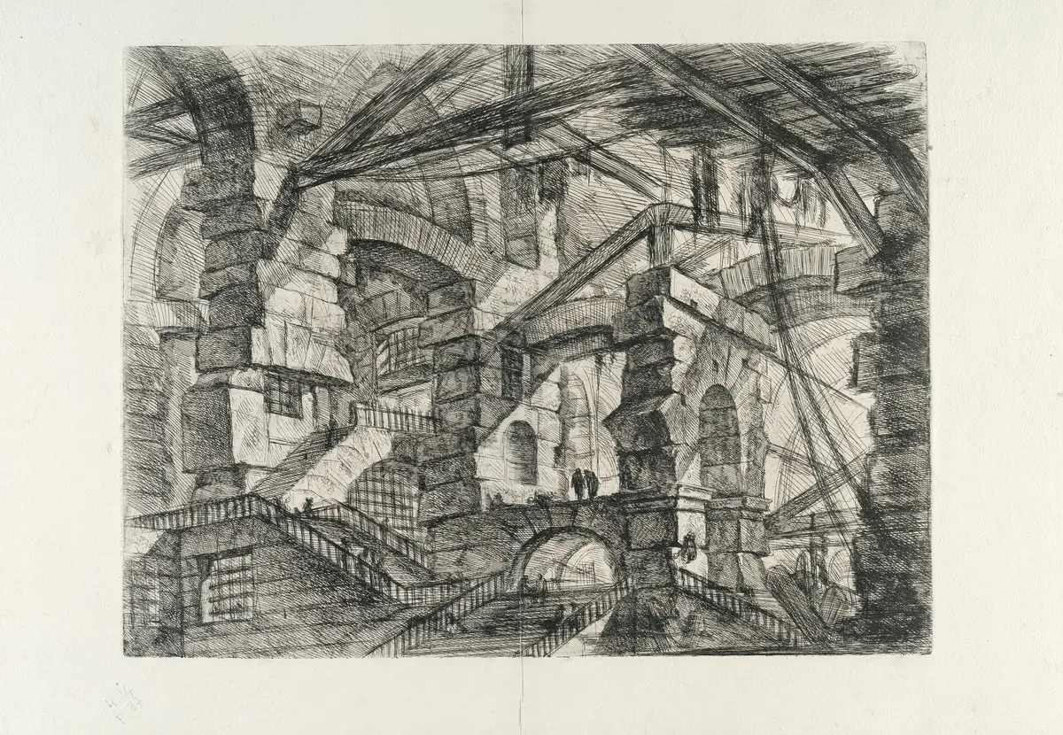 The Gothic Arch, from: Carceri d'Invenzione Giovanni Battista Piranesi