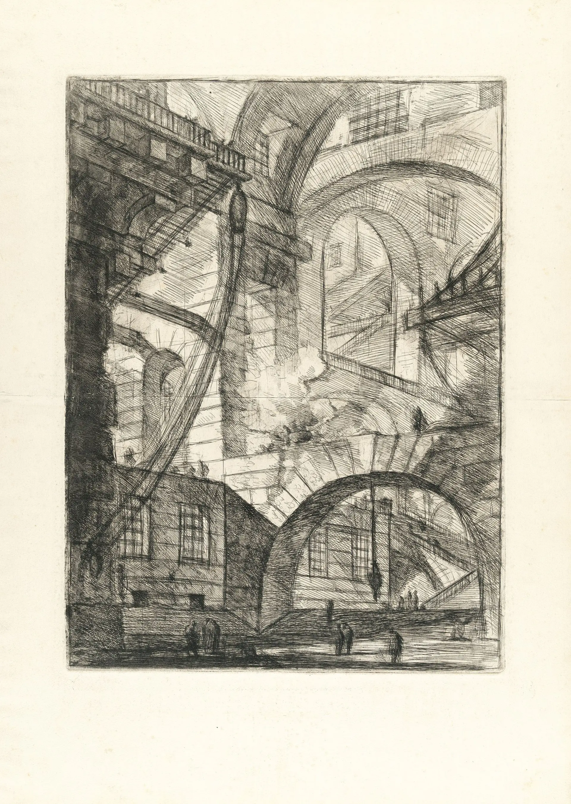 The Smoking Fire, from: Carceri d'Invenzione Giovanni Battista Piranesi
