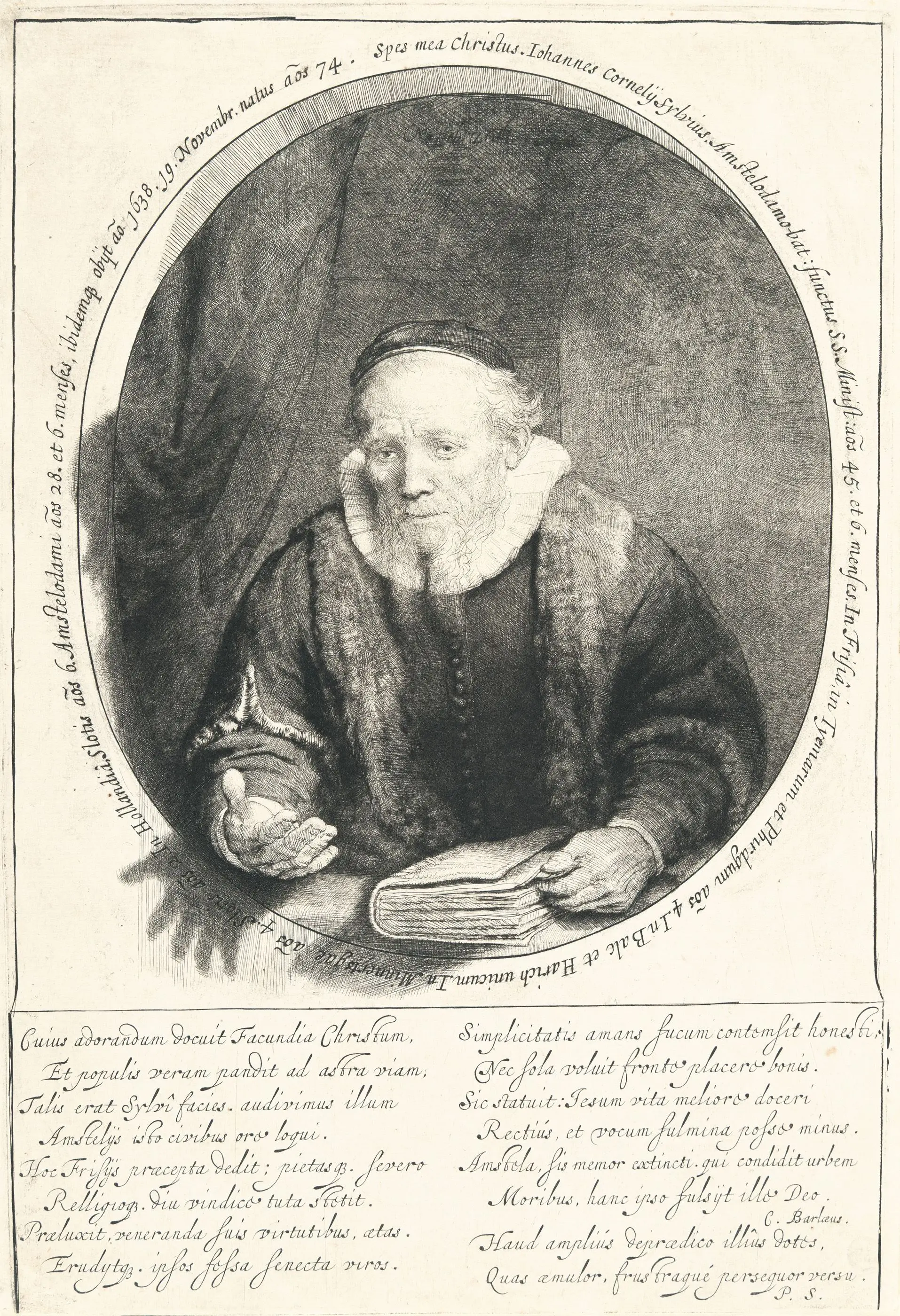 Jan Cornelis Sylvius, Preacher Rembrandt Harmensz. van Rijn