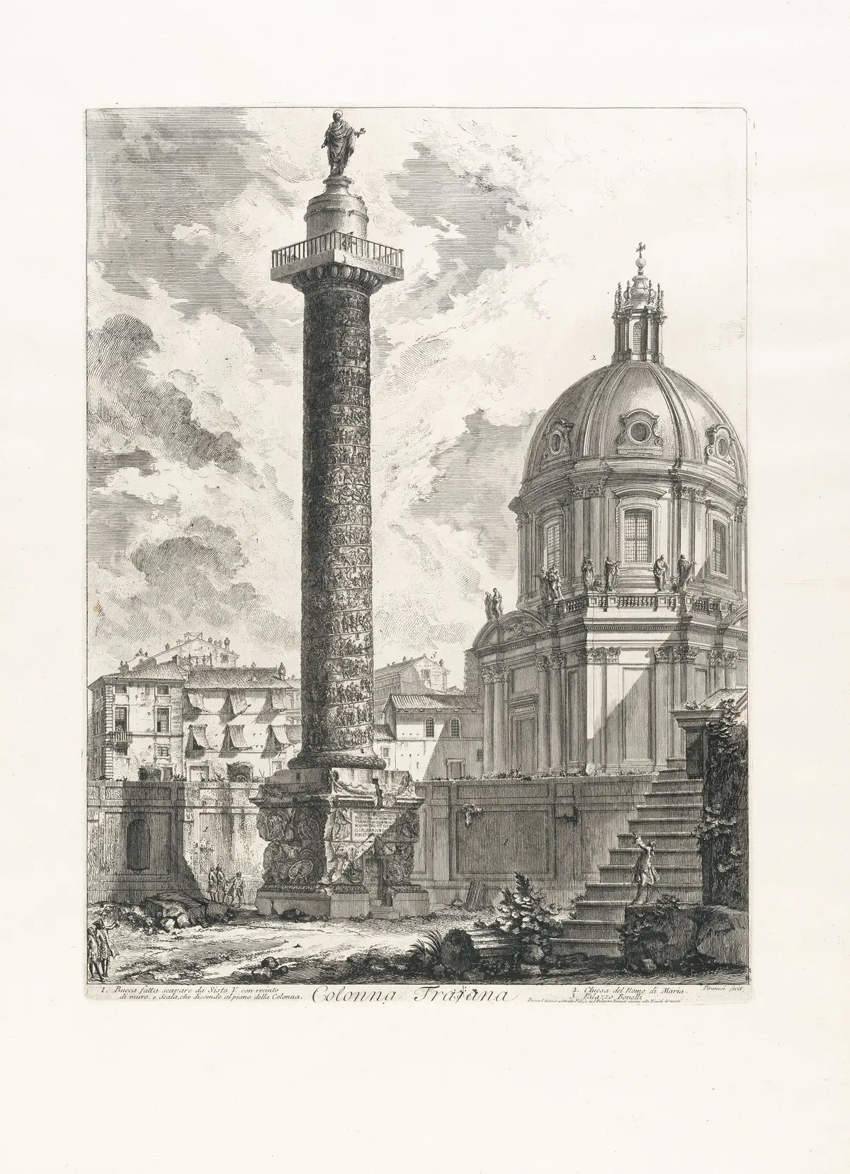 Colonna Trajana, from: Vedute di Roma Giovanni Battista Piranesi