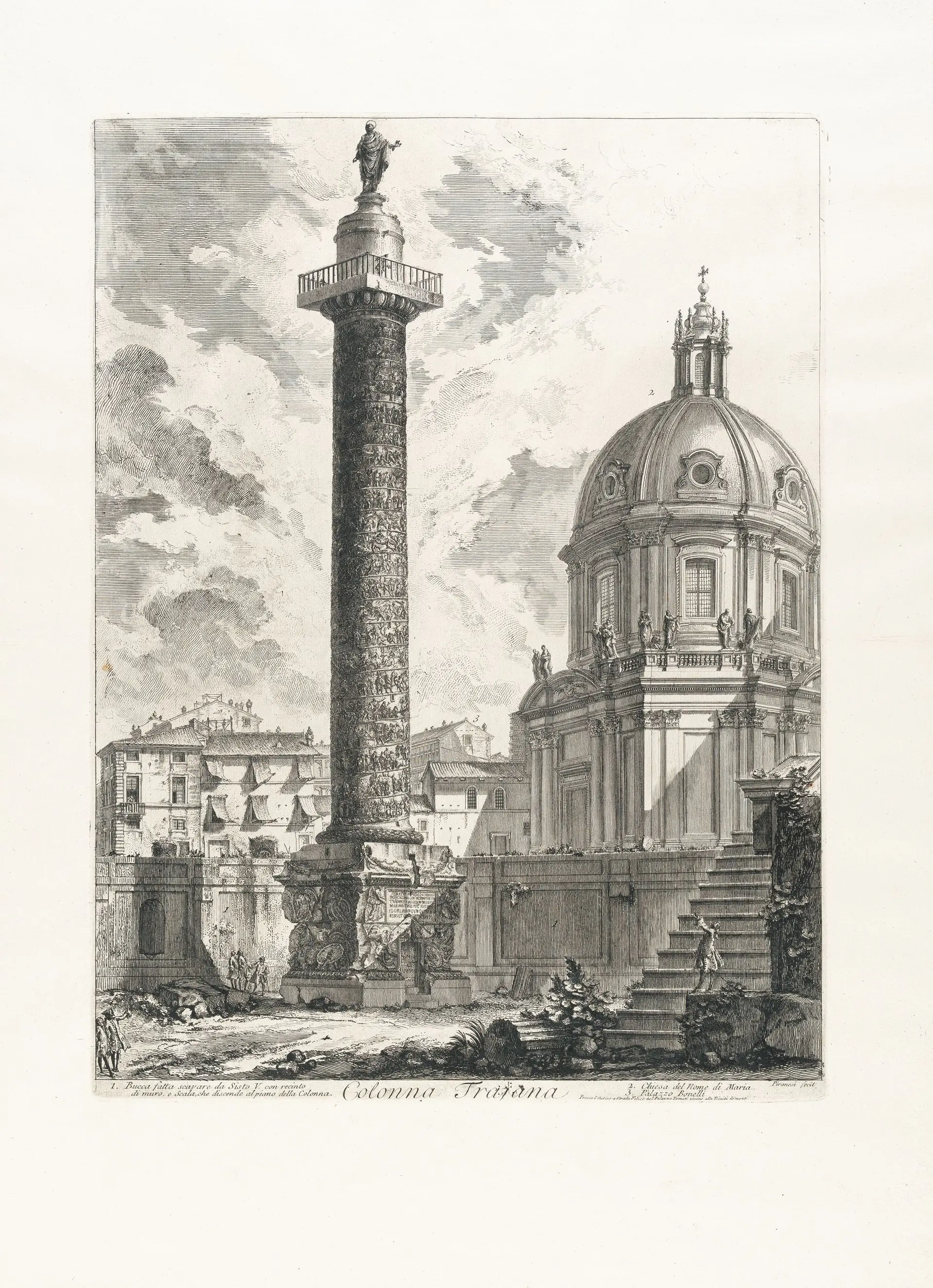 Colonna Trajana, from: Vedute di Roma Giovanni Battista Piranesi