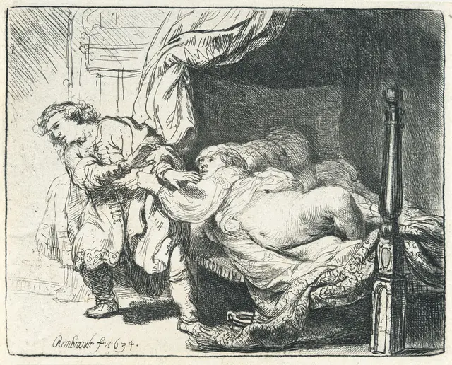 Joseph and Potiphar's Wife Rembrandt Harmensz. van Rijn