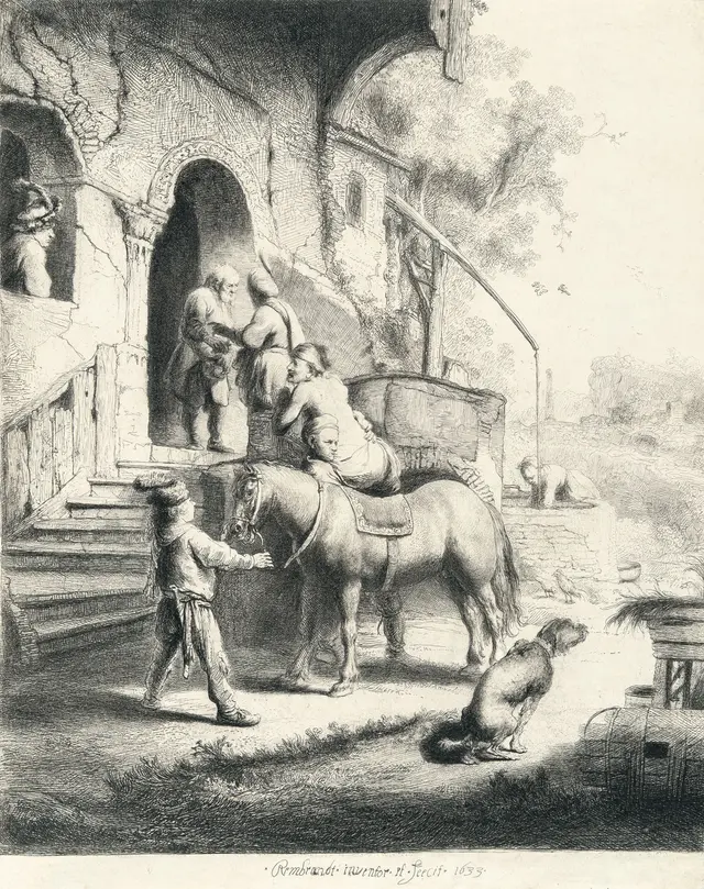 The Good Samaritan Rembrandt Harmensz. van Rijn