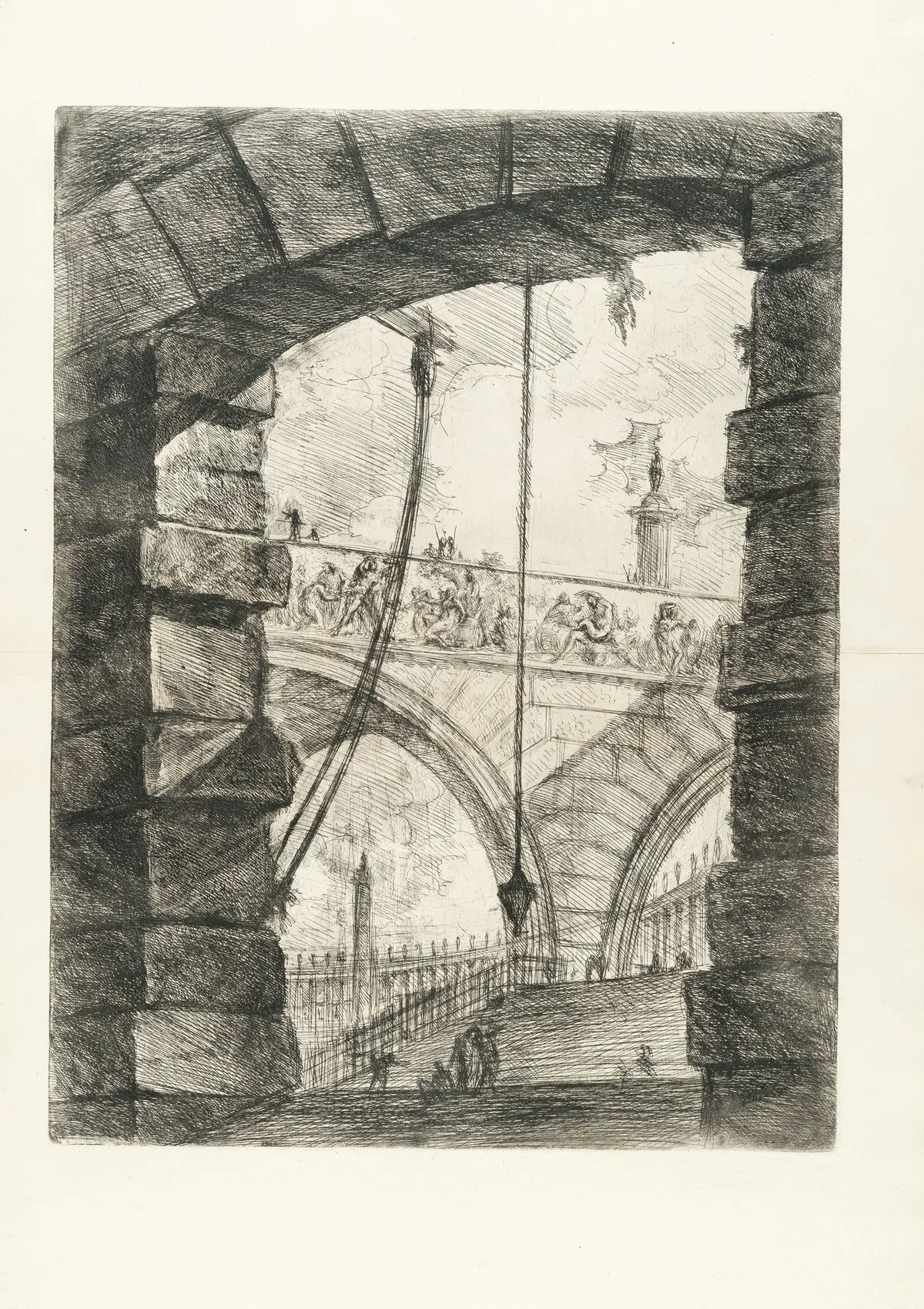 The Grand Piazza, from: Carceri d'Invenzione Giovanni Battista Piranesi