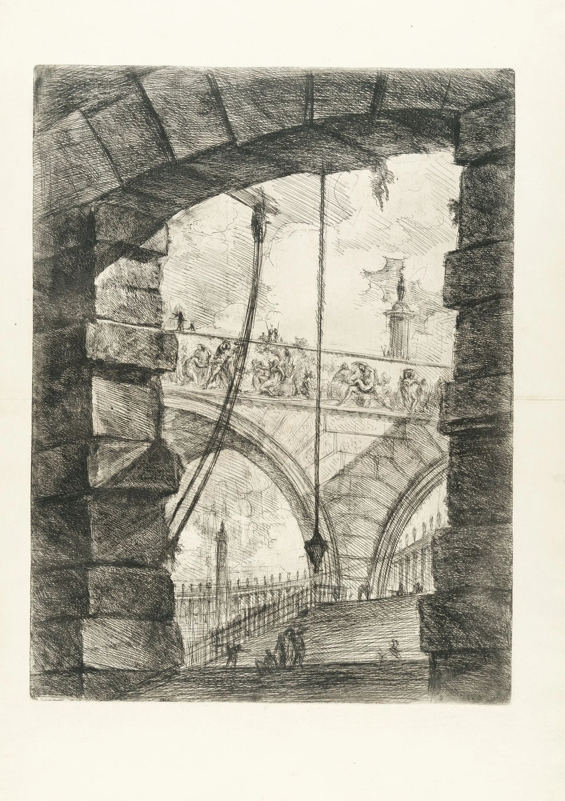 The Grand Piazza, from: Carceri d'Invenzione Giovanni Battista Piranesi