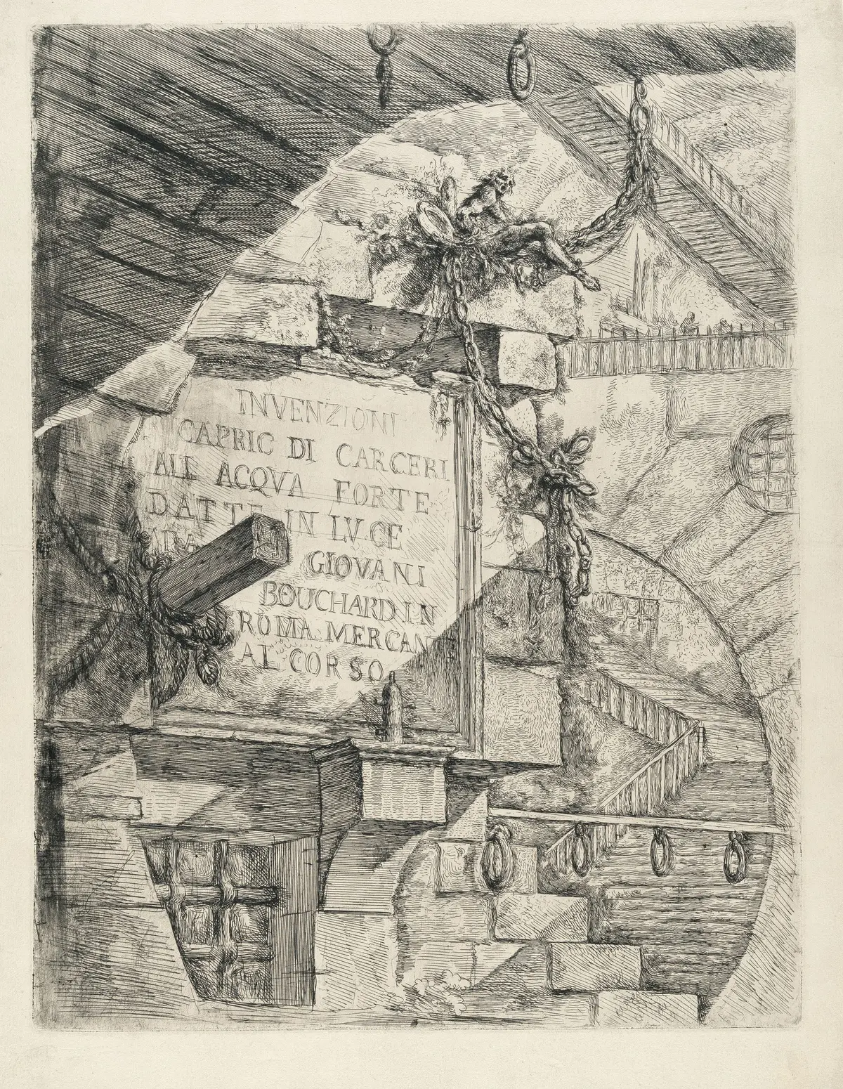 Invenzioni Capric di Carceri, Title Plate, from: Carceri d'Invenzione