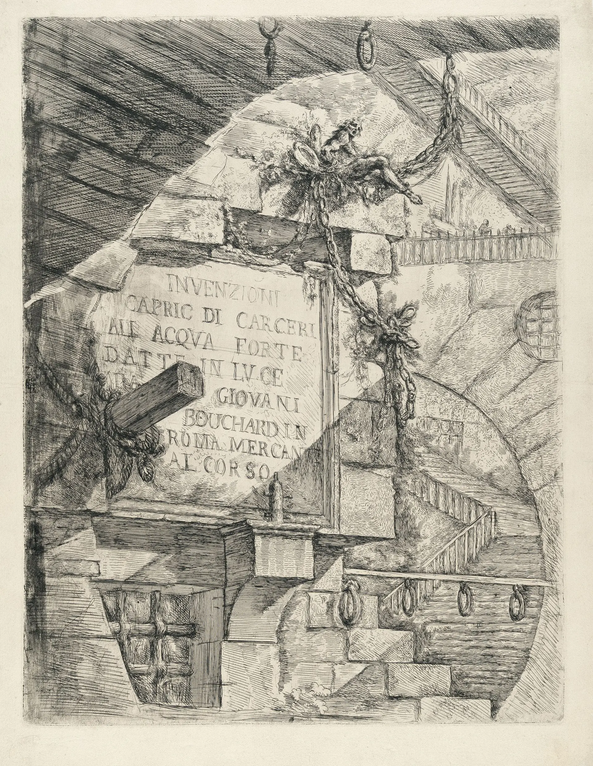 Invenzioni Capric di Carceri, Title Plate, from: Carceri d'Invenzione