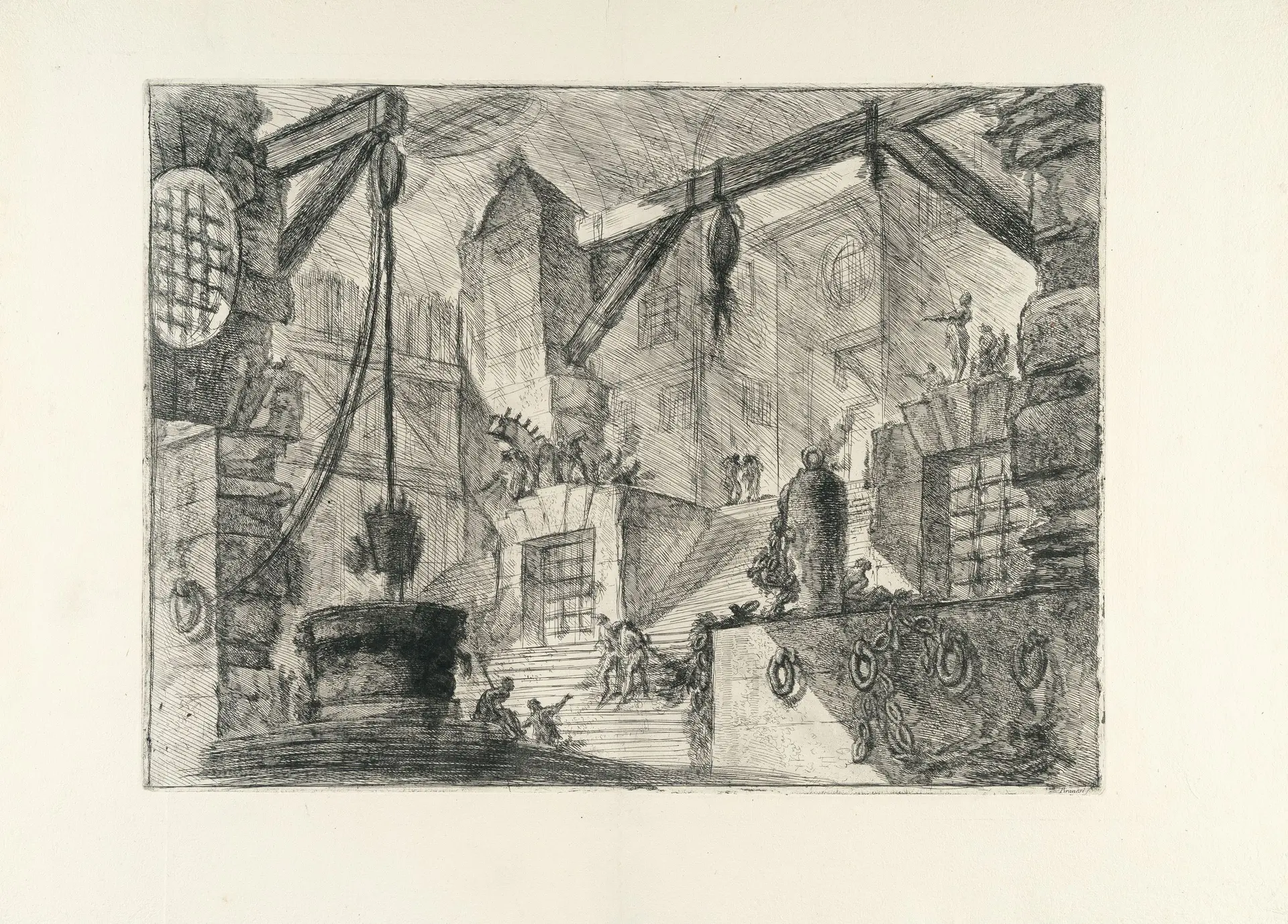 The Well, from: Carceri d'Invenzione Giovanni Battista Piranesi