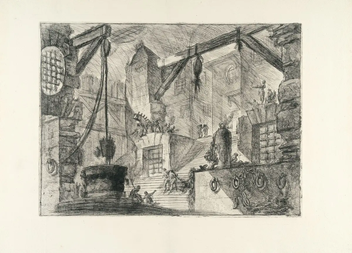 The Well, from: Carceri d'Invenzione Giovanni Battista Piranesi