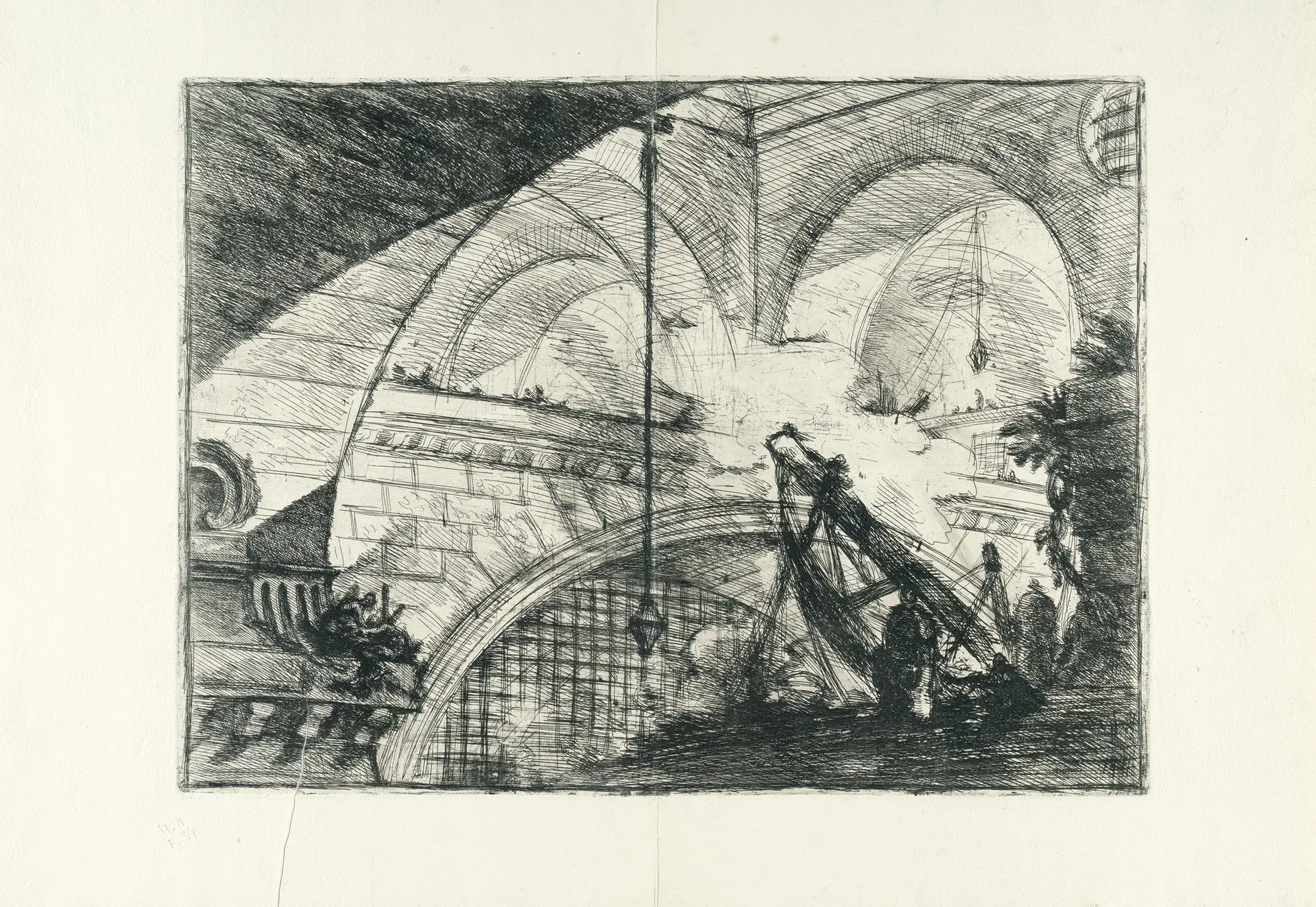 The Arch with a Shell Ornament, from: Carceri d'Invenzione Giovanni