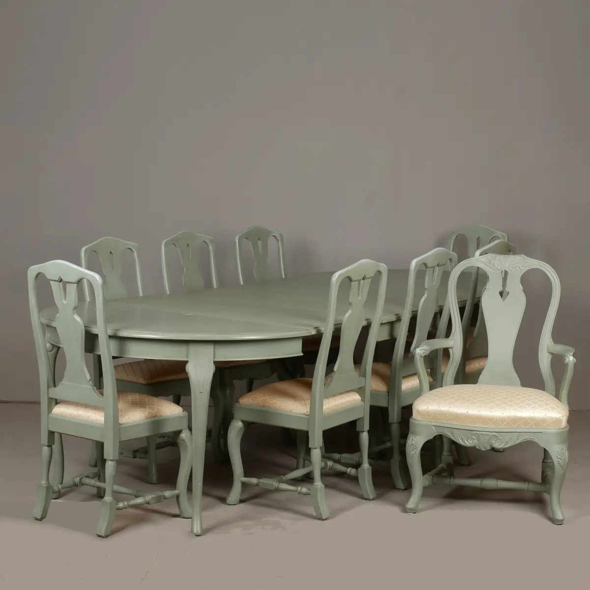 MATSALSGRUPP, 10+3 delar, rokokostil, 1900-talets sista del.