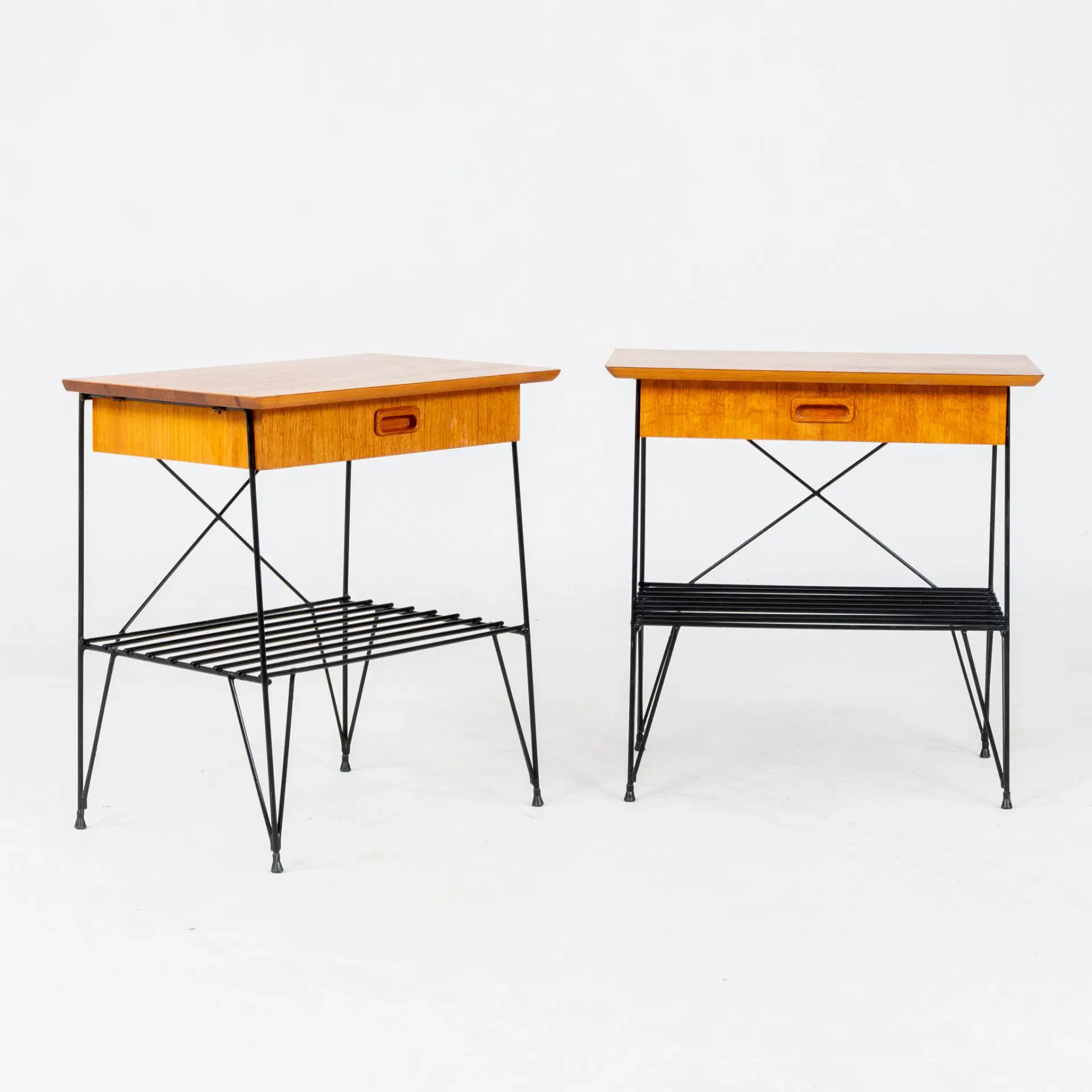 COMODINO, 1 paio, teak, anni '50/60