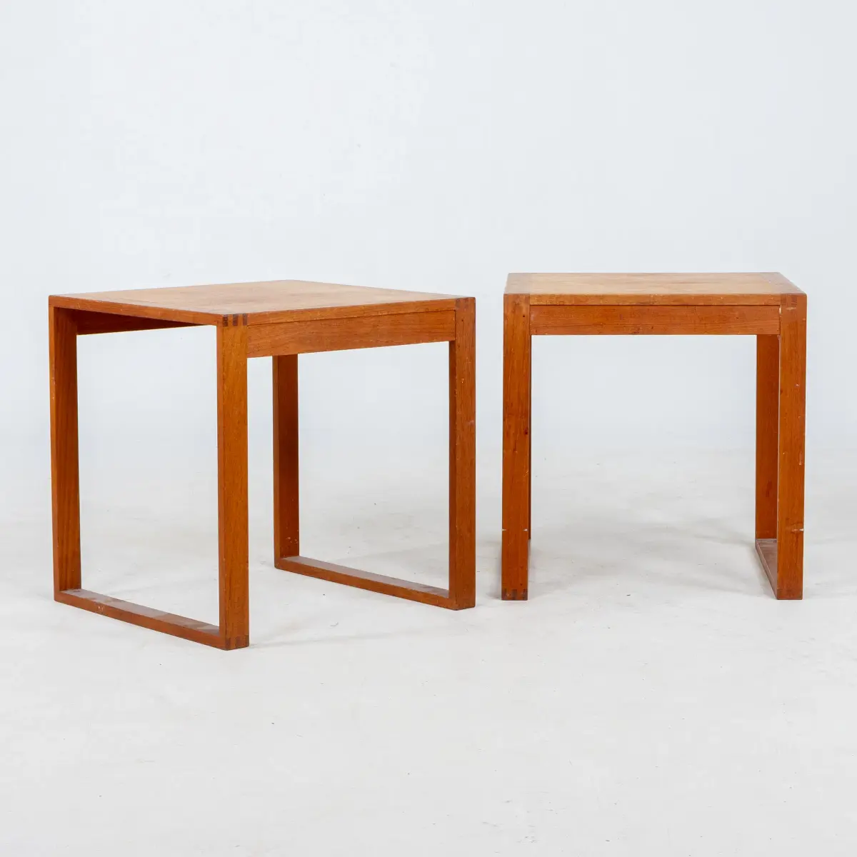 TAVOLO LATERALE, 1 paia, teak, anni '50/'60