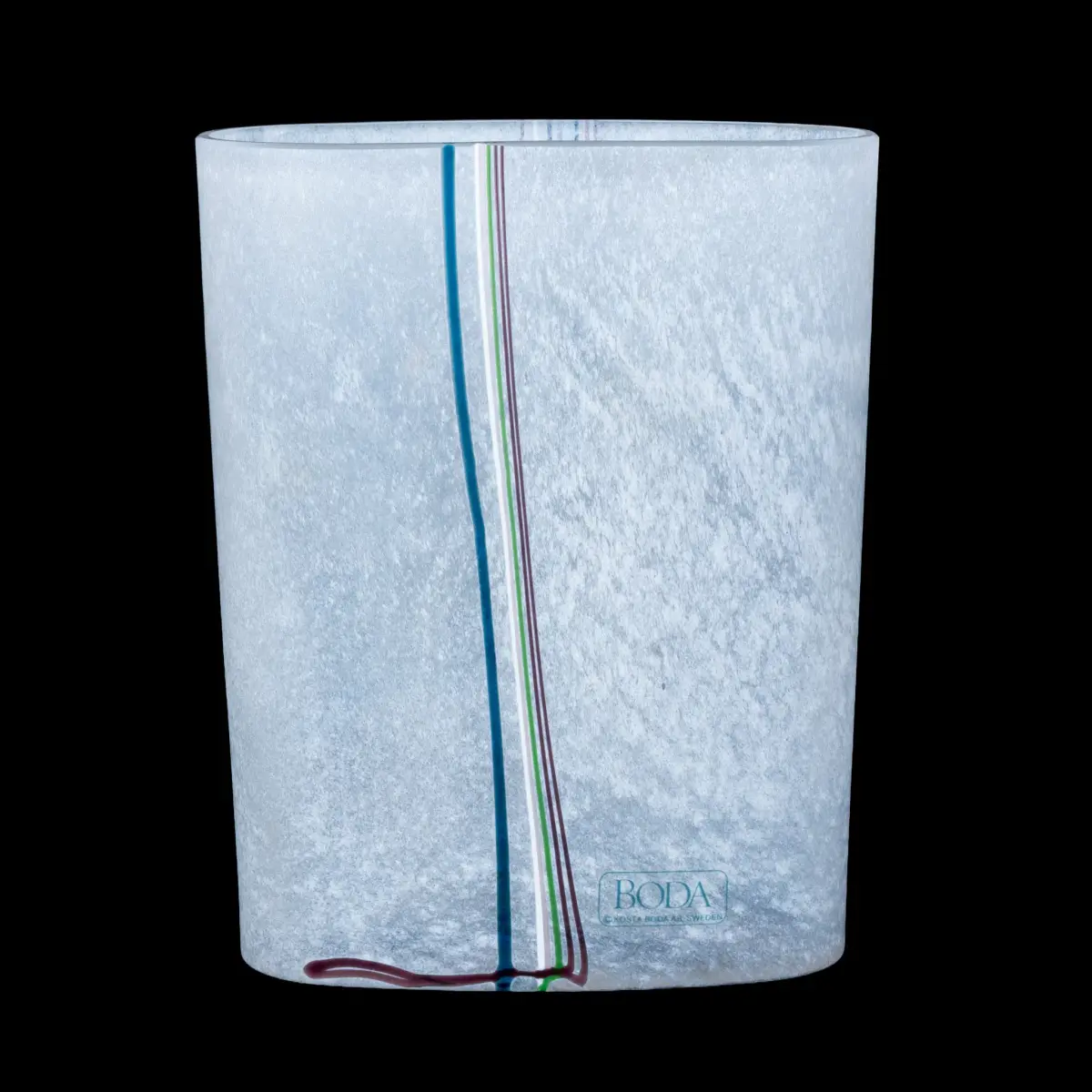 BERTIL VALLIEN, un vaso di vetro "Arcobaleno", Kosta Boda