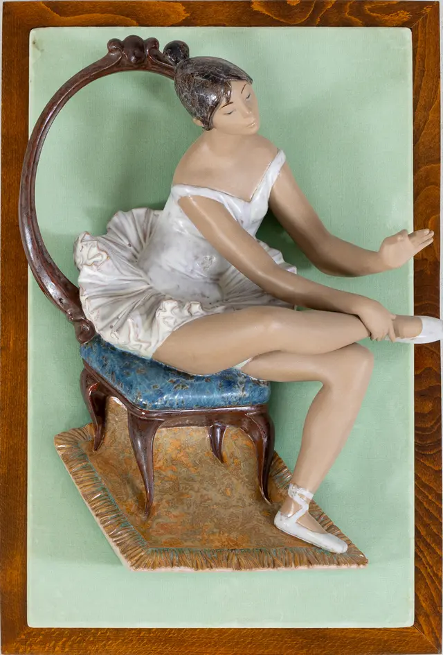 FULGENCIO GARCIA (1915-1994), una scultura murale in ceramica, Lladro, Spagna, anni '70