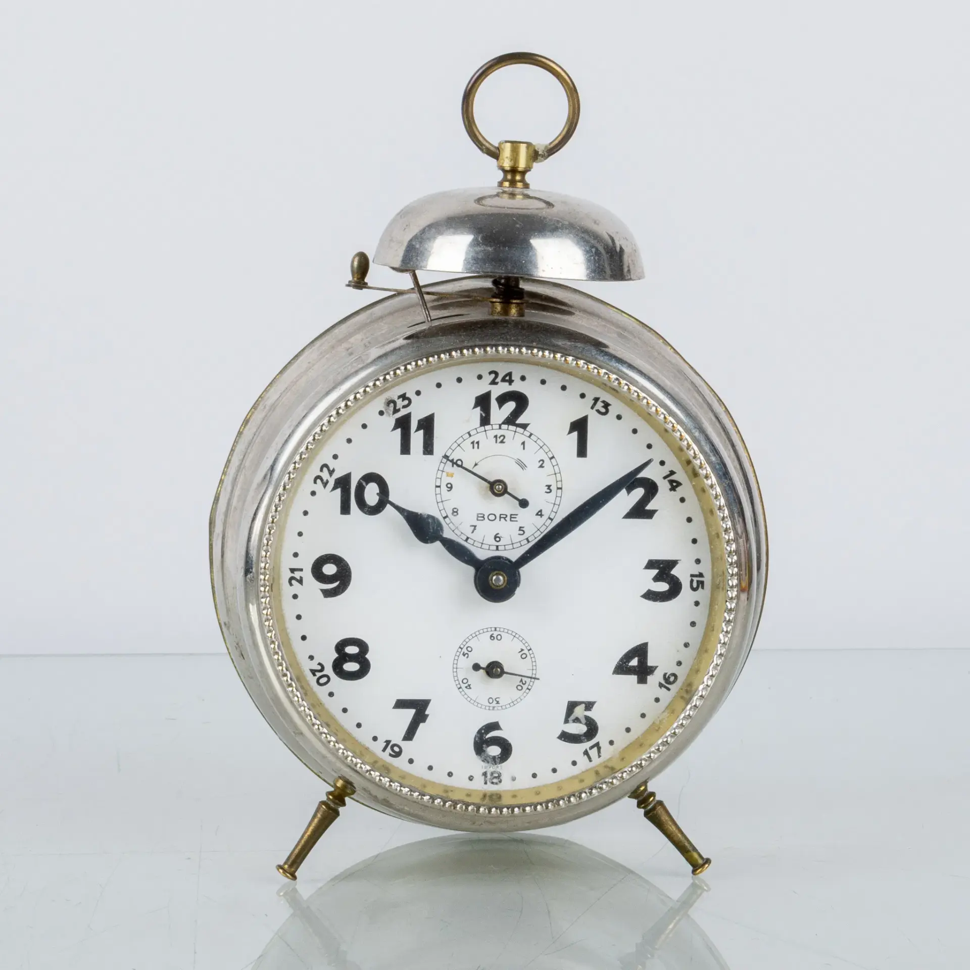 OROLOGIO DA TAVOLO / SVEGLIA, IN METALLO, "OROLOGIO DI GARANZIA", Junghans