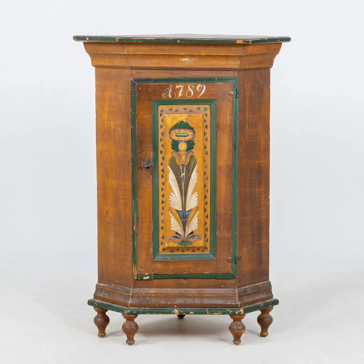 GABINETTO D'ANGOLO, CONTADINI, 1700, con data 1789