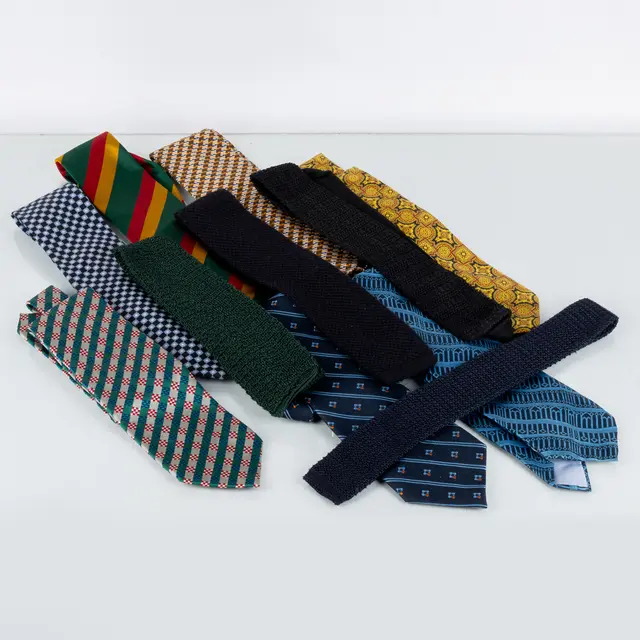 CRAVATTE DI COLLEZIONE, 11 pezzi, per lo più seta e lana, vari produttori