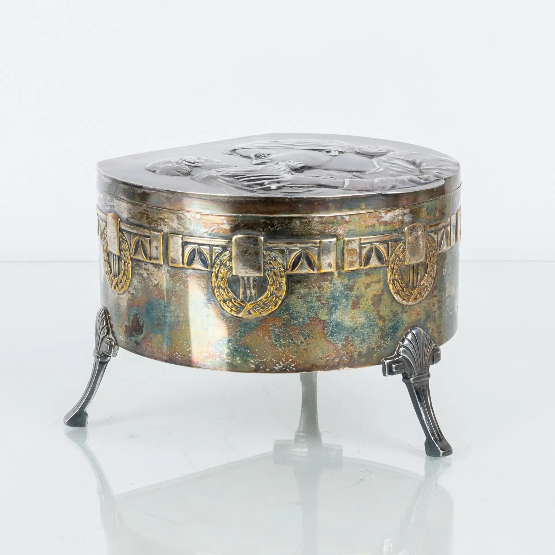 SKRIN, argento al nichel, Art Nouveau, primi anni del 1900