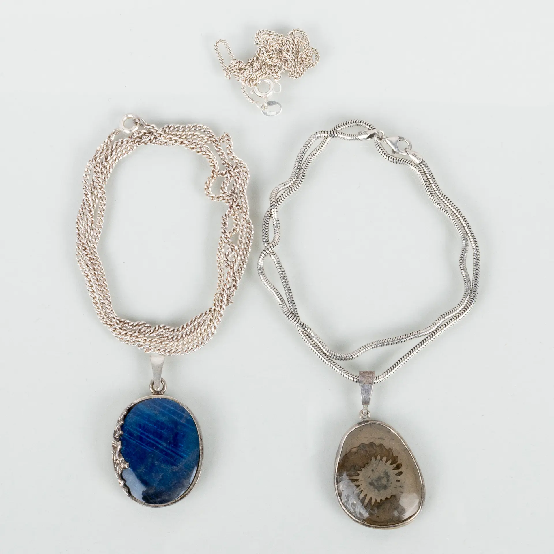 COLLANE E PENDENTI, 5 pezzi, argento, 1900/2000