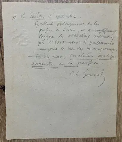 GOUNOD (Charles) (1818–1893). French composer. Winner of the - Lot 200