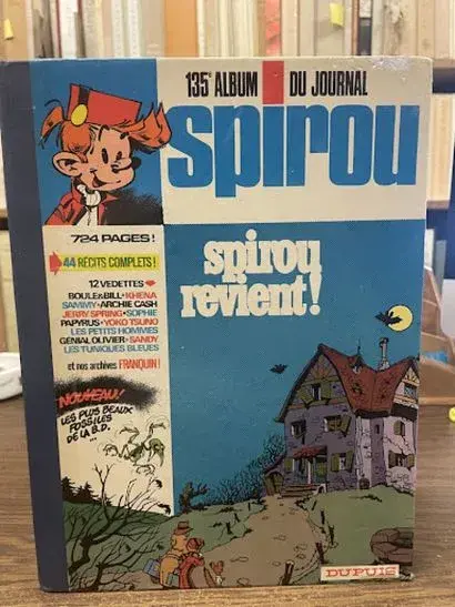 Spirou Album No. 135 - Dupuis Publisher's Binding - 1975 (Bl - Lot 273