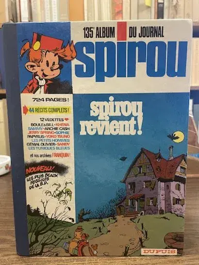 Spirou Album No. 135 - Dupuis Publisher's Binding - 1975 (Bl - Lot 274