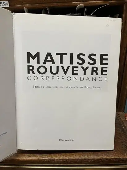 MATISSE (Henri) & ROUVEYRE (André). Correspondence. - Lot 206