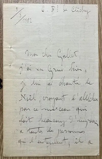 GODARD (Benjamin) (1849–1895). French composer and conductor - Lot 183