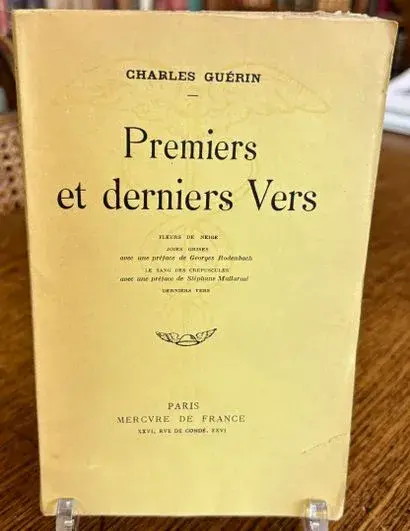 GUÉRIN (Charles). Premiers et derniers Vers. Paris, Mercure - Lot 116