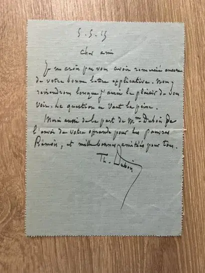 DUBOIS (Théodore) (1837-1924), compositeur, organiste et péd - Lot 120