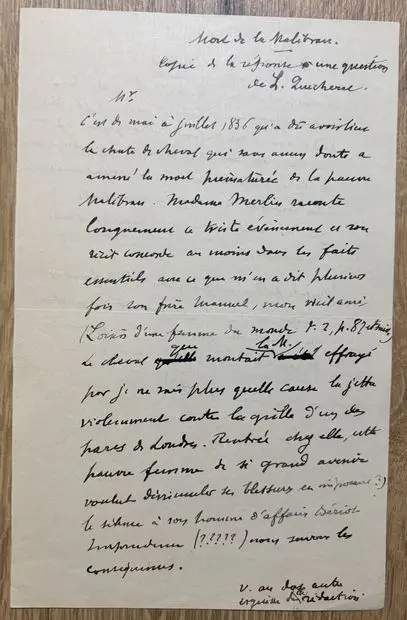 QUICHERAT (Louis). (1799–1884). French historian, archaeolog - Lot 273