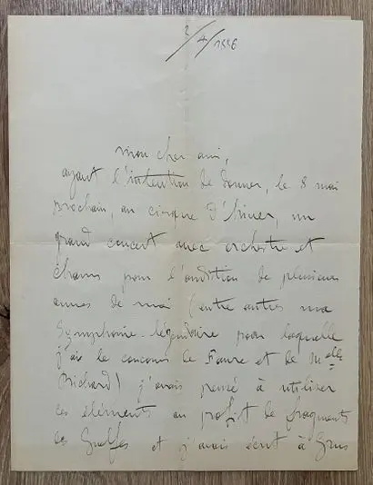 GODARD (Benjamin) (1849–1895). French composer, violinist, a - Lot 186