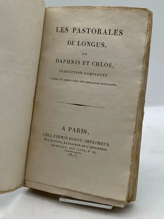 LONGUS. The Pastorals of Longus, or Daphnis and Chloe. A copy as published