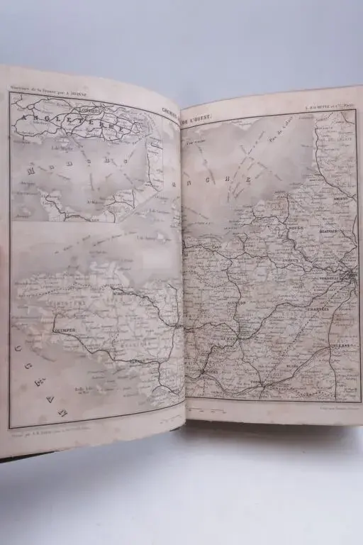[JOANNE GUIDES]. COURCY, Pol de. From Rennes to Brest and Saint-Malo.