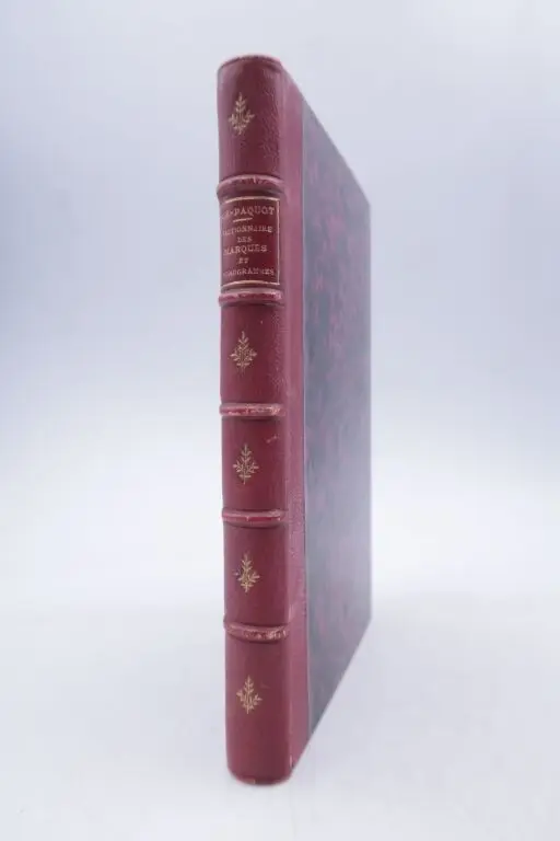 RIS-PAQUOT, Oscar-Edmond. New Dictionary of Marks and Monograms on