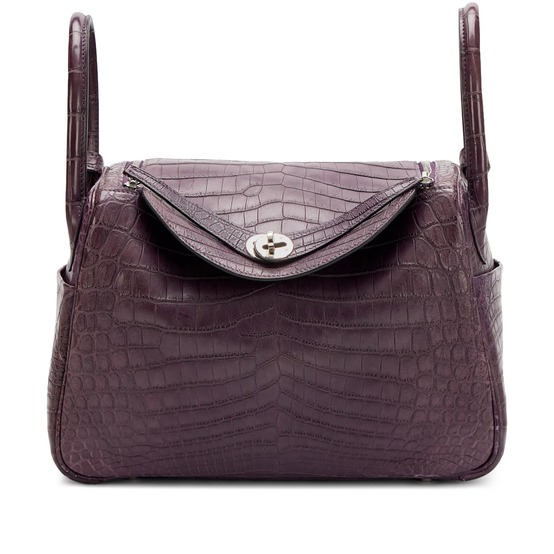 Amethyst Niloticus Crocodile Lindy 30 Palladium Hardware, 2011
