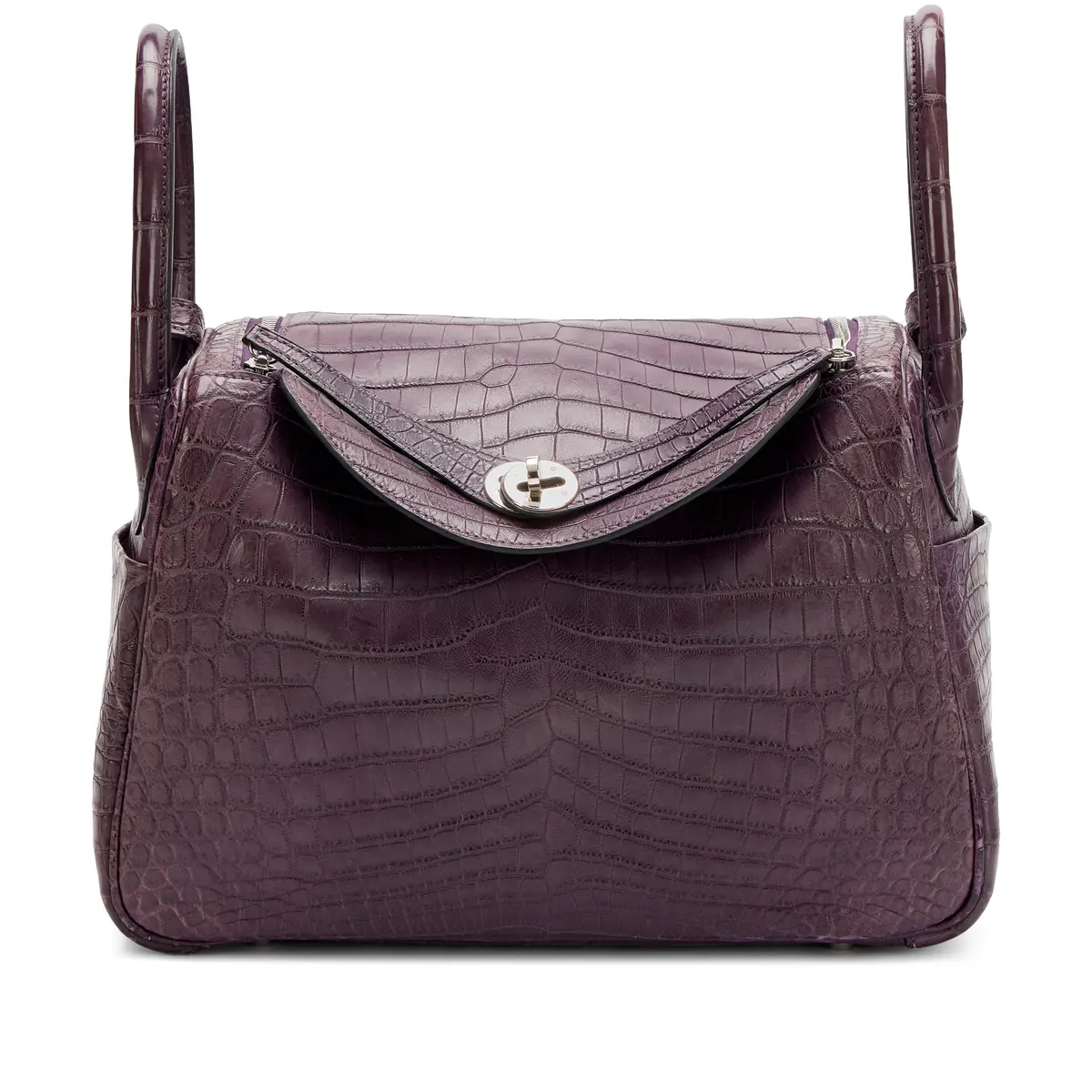Amethyst Niloticus Crocodile Lindy 30 Palladium Hardware, 2011