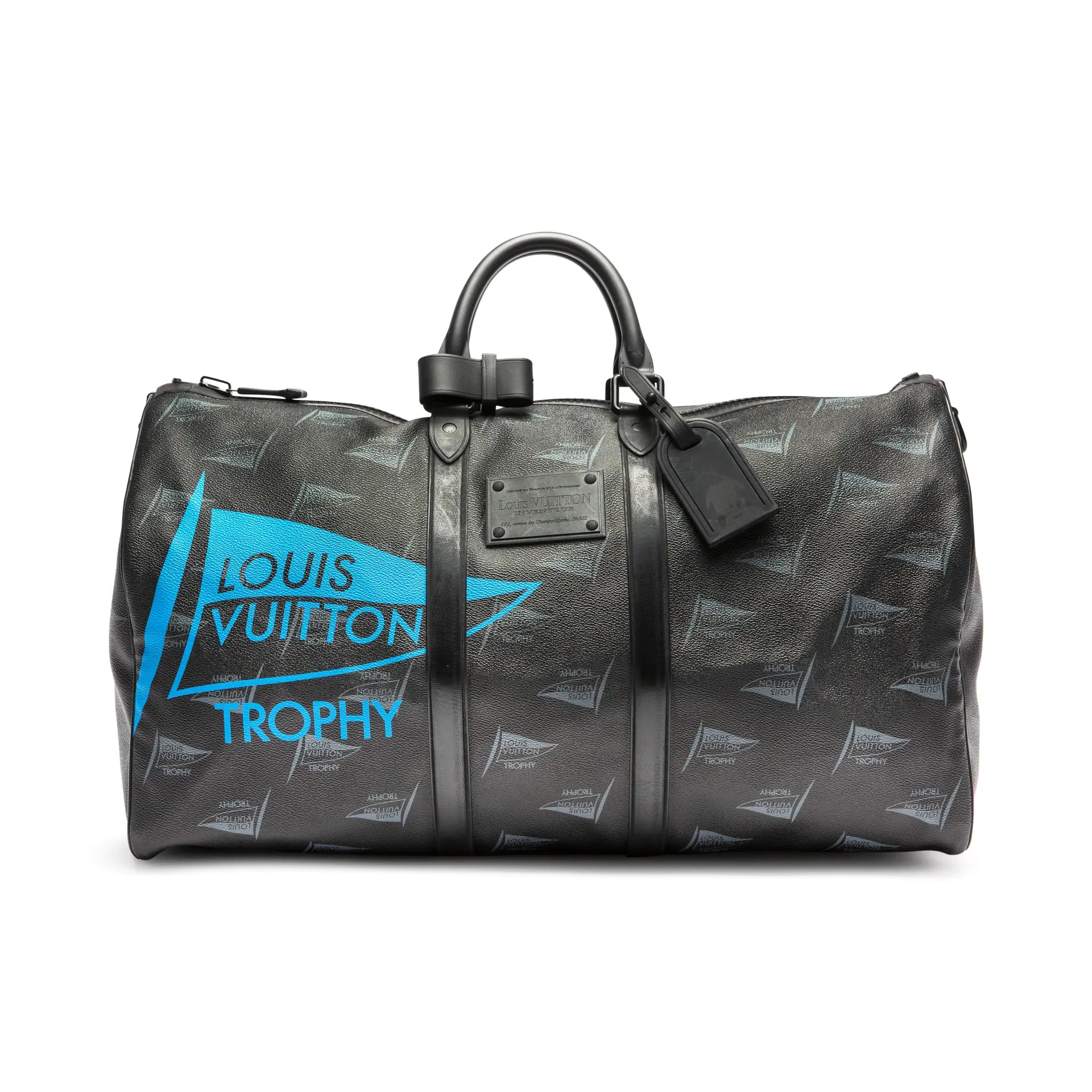 Black and Blue Limited Edition Dubai LV Cup Canvas Waterproof Keepall