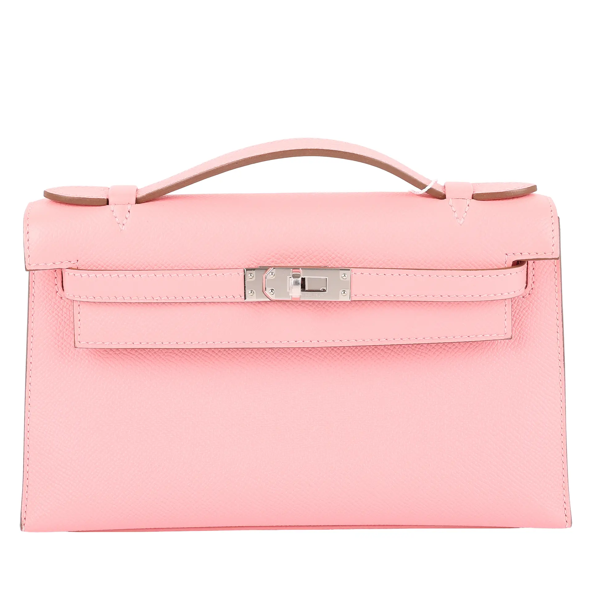 Rose Confetti Epsom Kelly Pochette Palladium Hardware, 2015