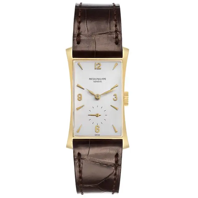 Vintage Patek Philippe Hour Glass (Reference 1593). A 39mm yellow
